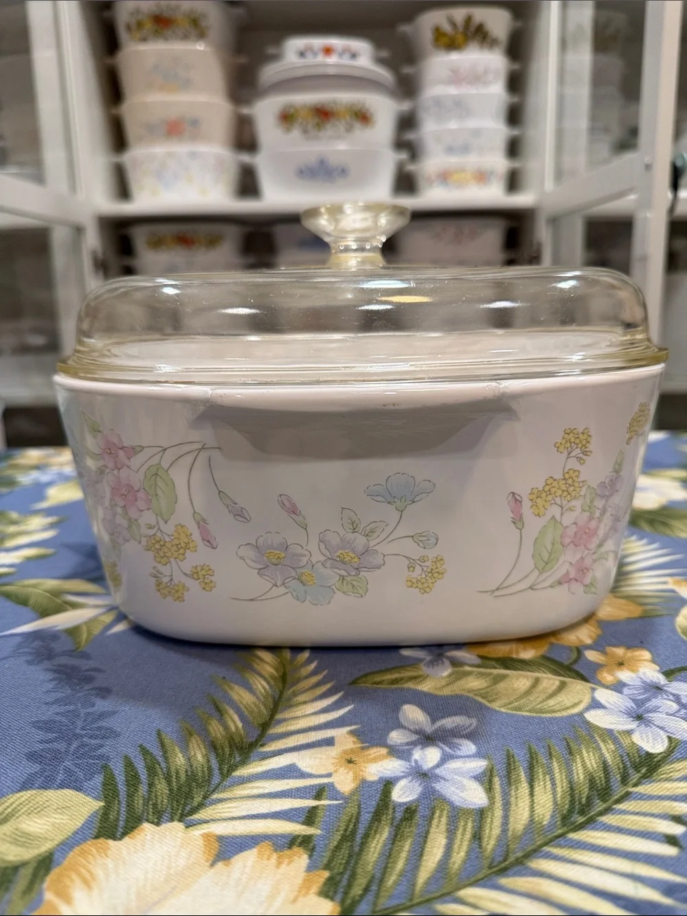 Corningware floral bouquet